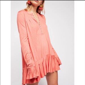 Free People My Girl Tunic Mini Dress L NWT